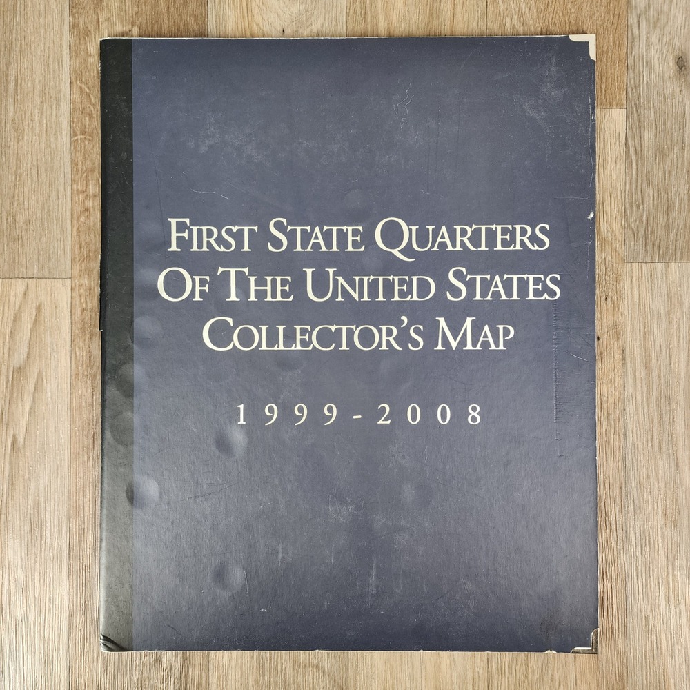 First State Quarters US Collector Map 1999-2008 Complete 50 Coin Set w/COA‎